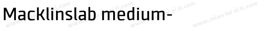 Macklinslab medium字体转换